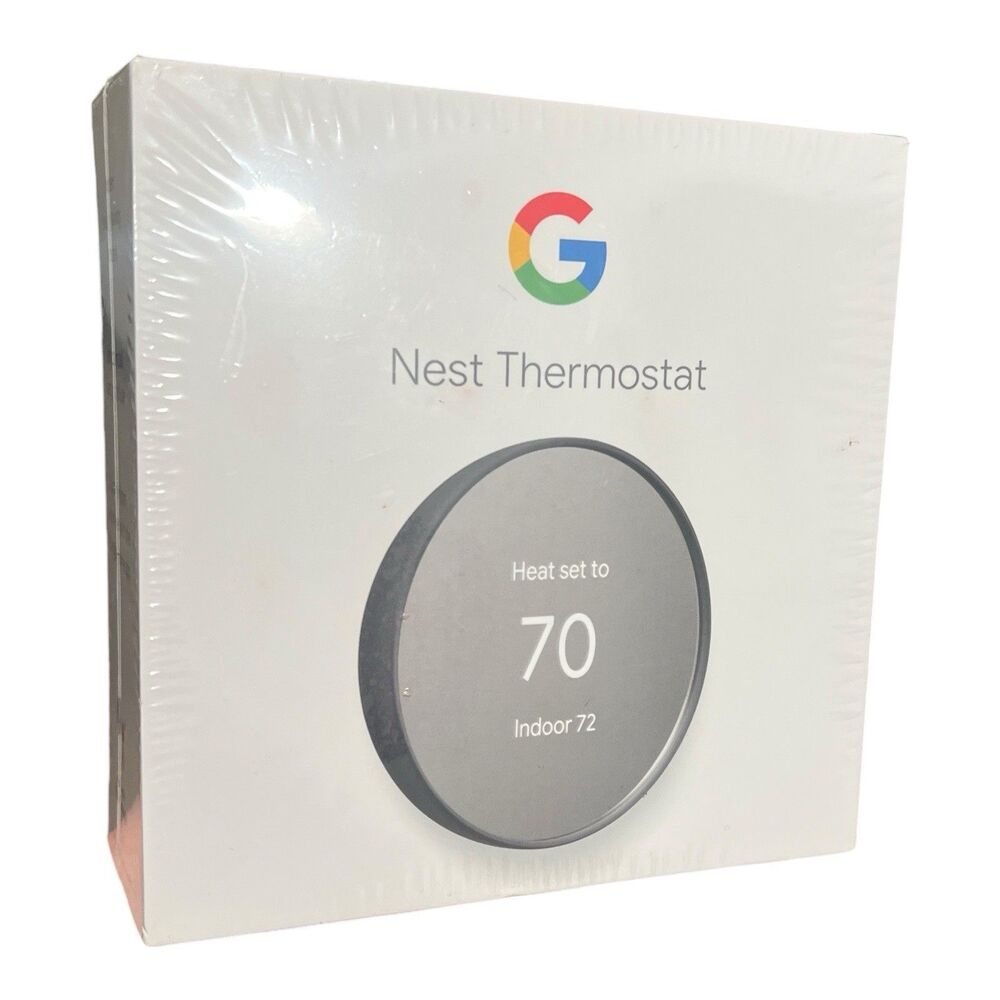 Google G4CVZ Nest Smart Thermostat, Charcoal, Factory Sealed - Picture 2 of 9